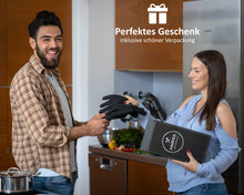 Laden Sie das Bild in den Galerie-Viewer, AMZBBQ Premium Grillhandschuhe hitzebeständig bis 500°C - amzbbq