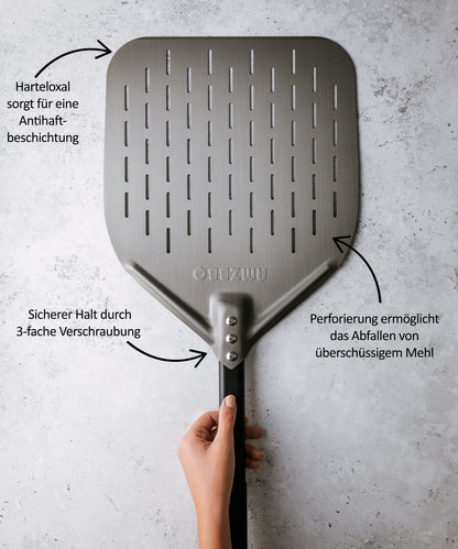 AMZBBQ® Premium Pizzaschieber perforiert
