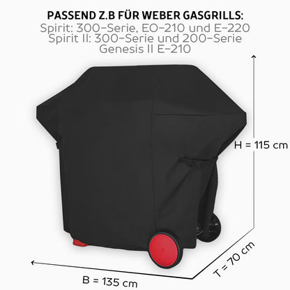 AMZBBQ Premium Grillabdeckung für Weber Spirit, Genesis und Summit - amzbbq