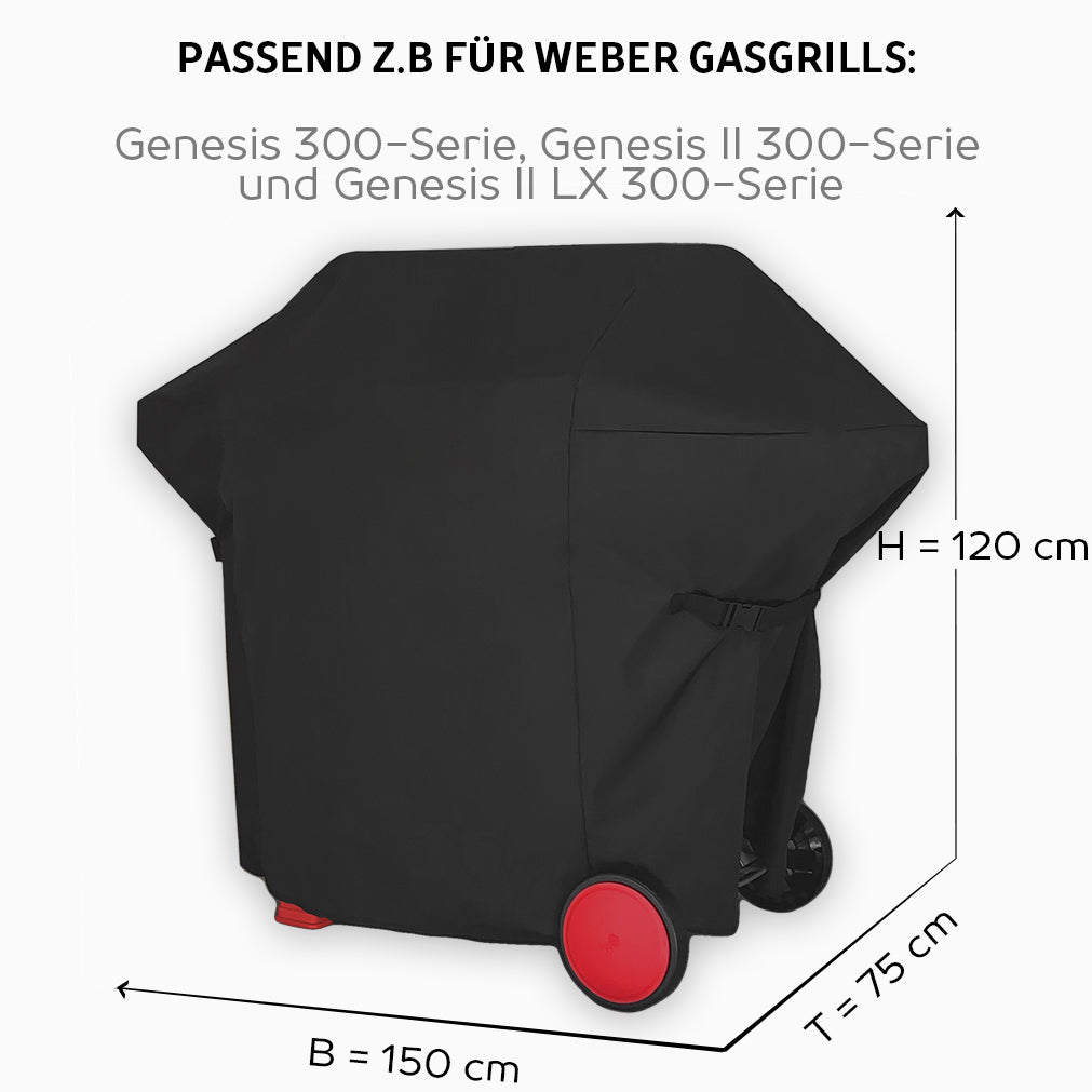 AMZBBQ Premium Grillabdeckung für Weber Spirit, Genesis und Summit - amzbbq