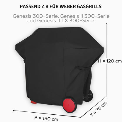 AMZBBQ Premium Grillabdeckung für Weber Spirit, Genesis und Summit - amzbbq